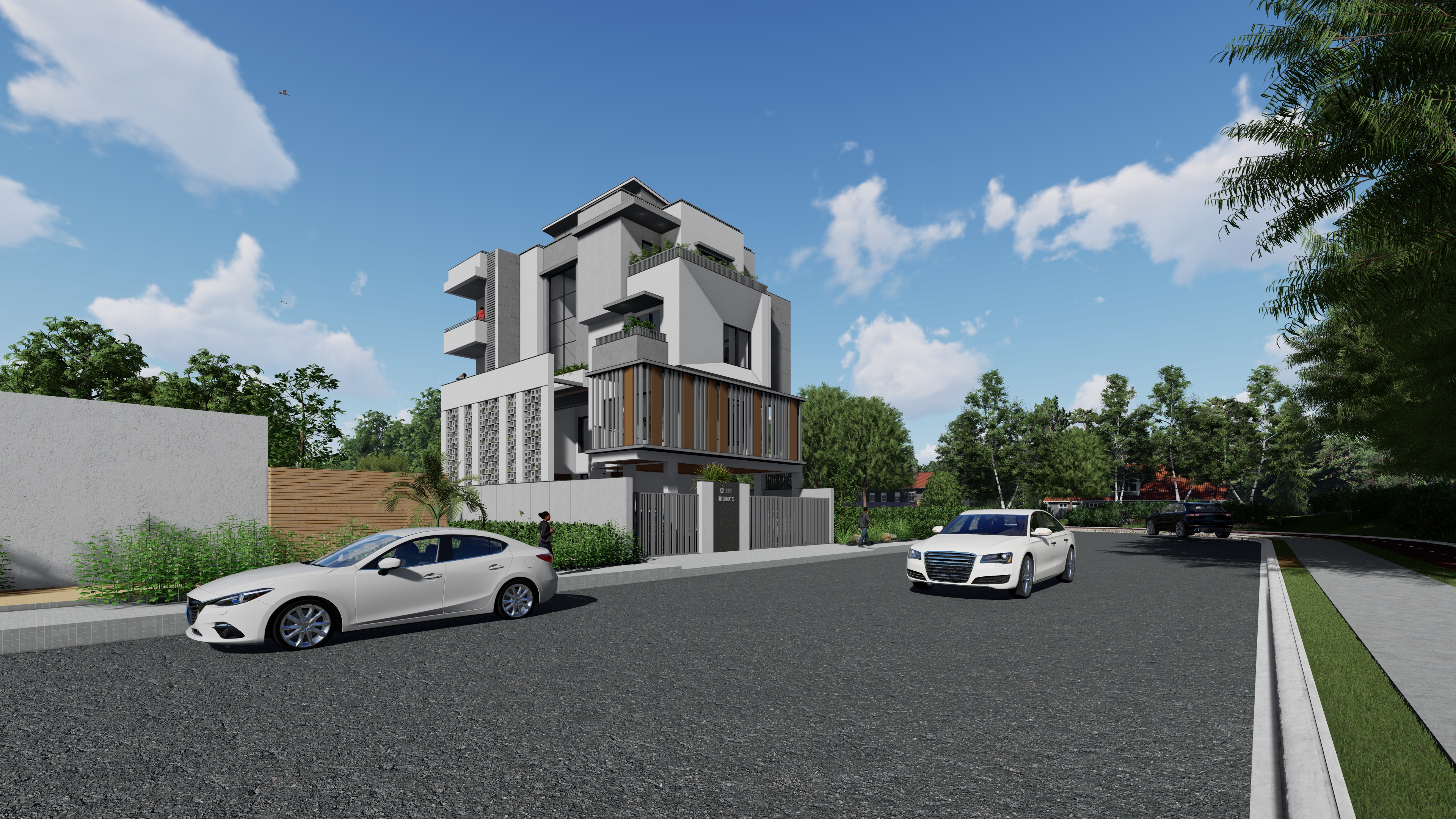 Sustainable modern Vaastu complaint home by KW Design Studio