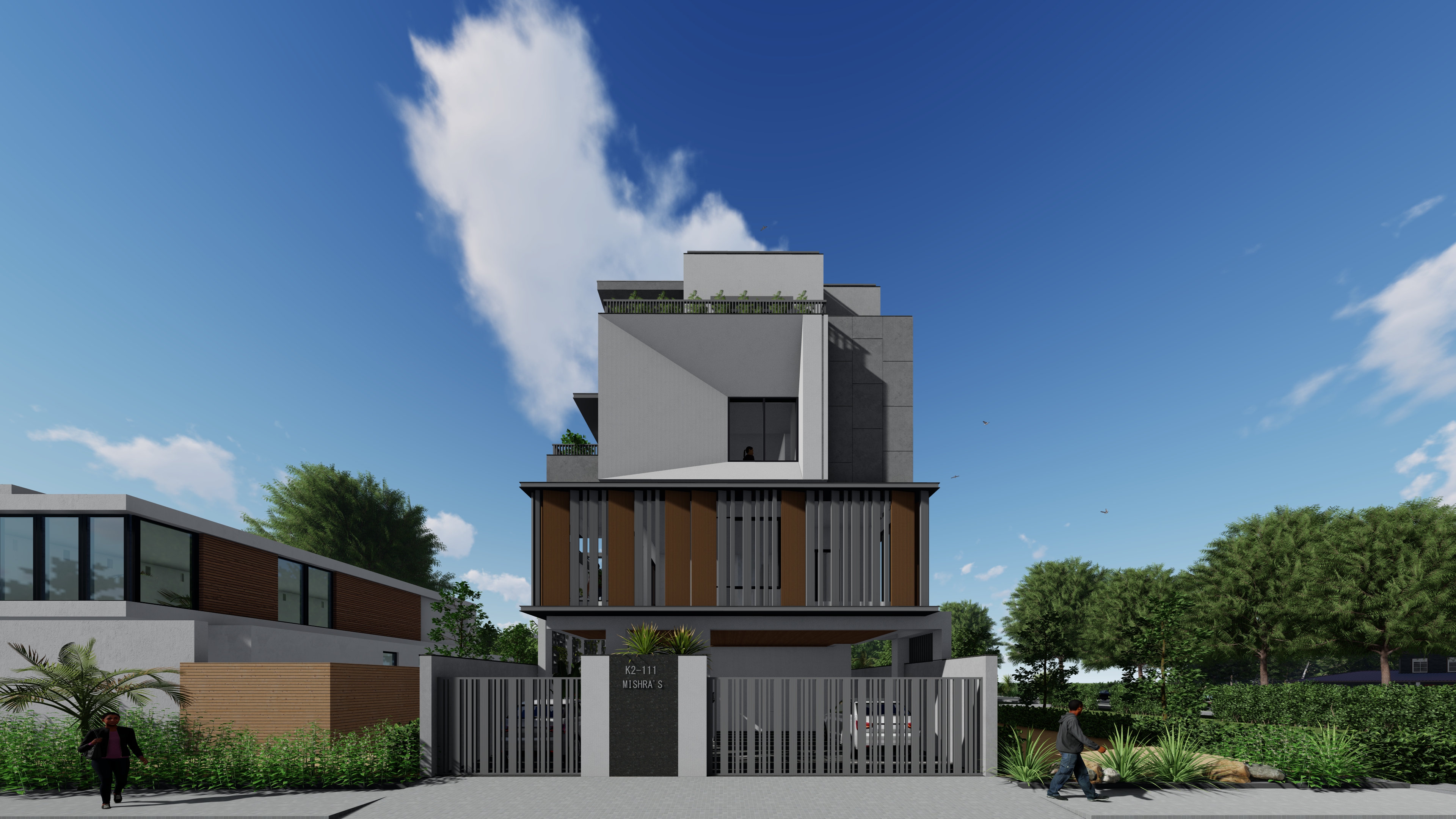 Sustainable modern Vaastu compliant home by KW Design Studio